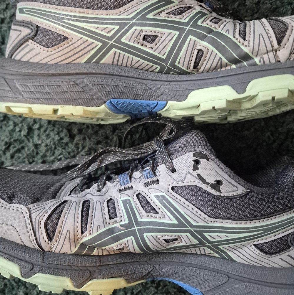 Asics Women's Gel Adventure 7 Gray and Blue Athletic Shoes Trail Running 8.5 - Picture 10 of 14